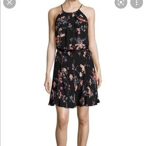 Joie NWOT black floral cocktail dress size M